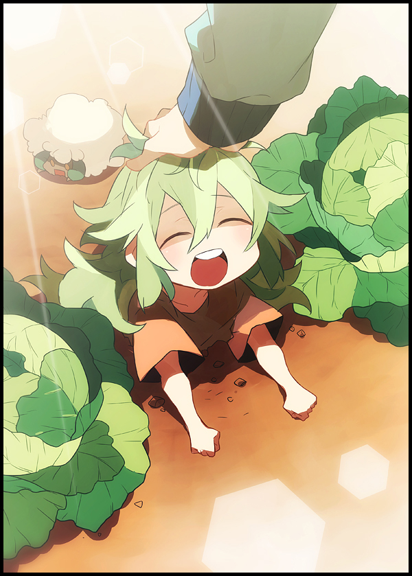 n and whimsicott (pokemon and 1 more) drawn by shigetake_(buroira)