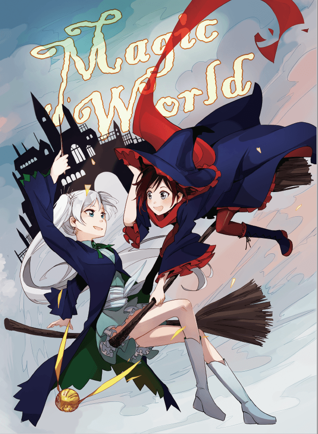 ruby rose and weiss schnee (rwby) drawn by kuma_(bloodycolor)