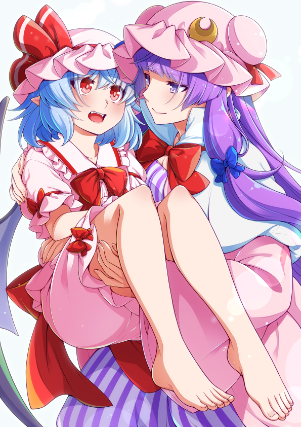 remilia scarlet and patchouli knowledge (touhou) drawn by eichi_yuu