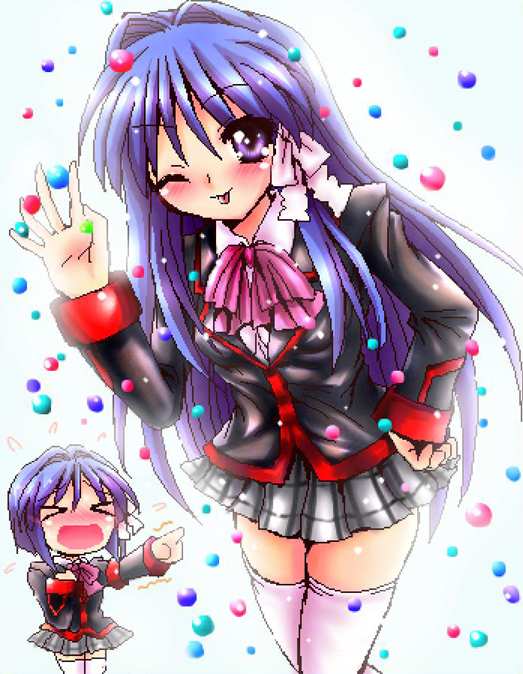 fujibayashi kyou and fujibayashi ryou (little busters! and 2 more) drawn by ai_wa_muteki