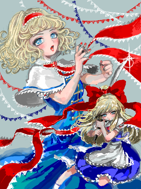 alice margatroid and shanghai doll (touhou) drawn by ni_yuu