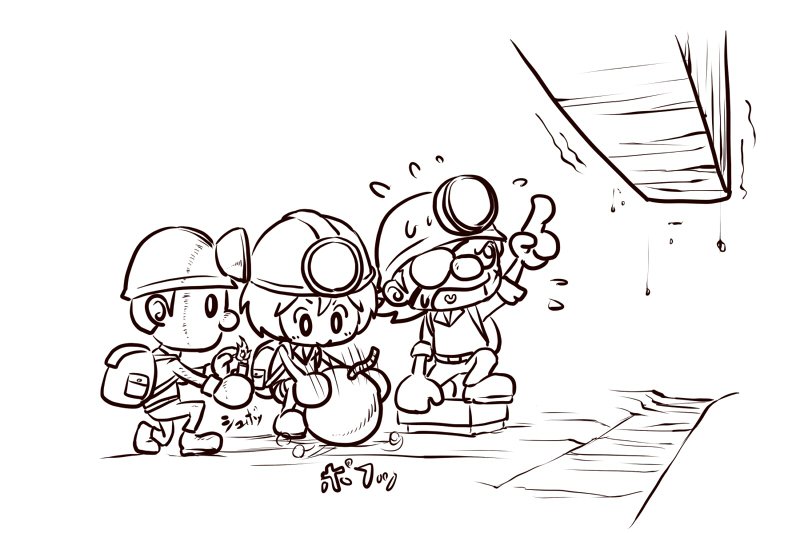 spelunkette, spelunker, and dark spelunker (spelunker and 2 more)
