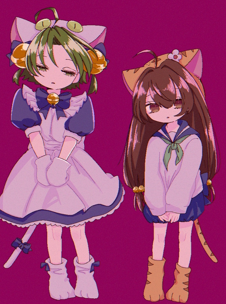 dejiko and puchiko (di gi charat) drawn by mi_oxo_9m