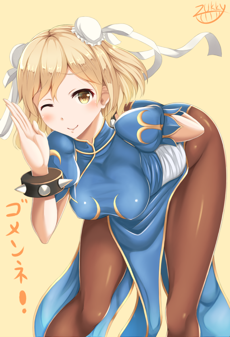 chun-li and djeeta (granblue fantasy and 1 more) drawn by zukky