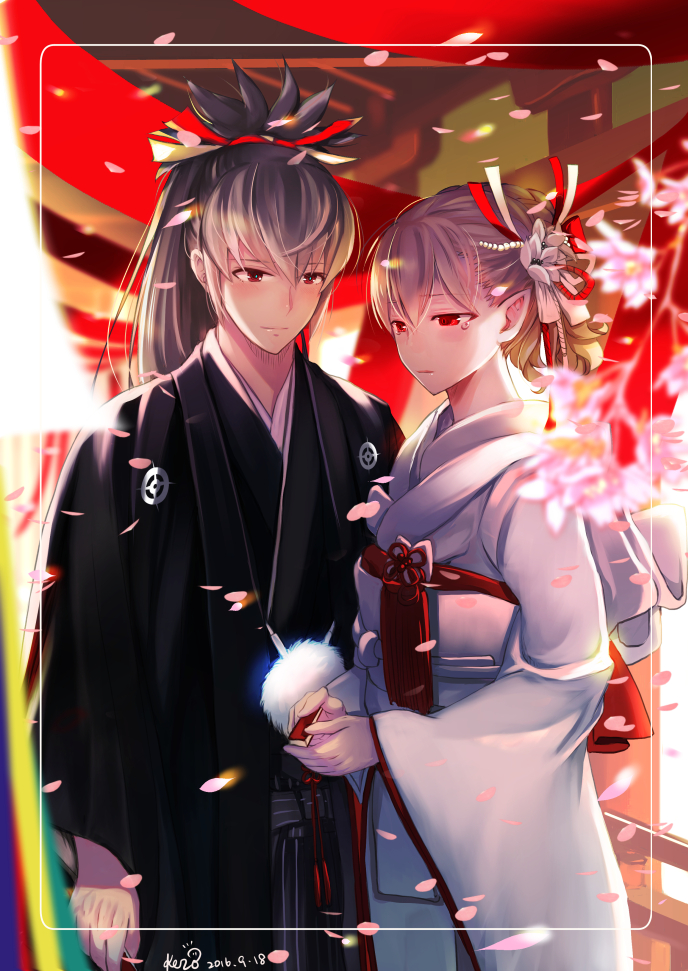 female corrin and takumi (fire emblem and 1 more) drawn by kero_sweet