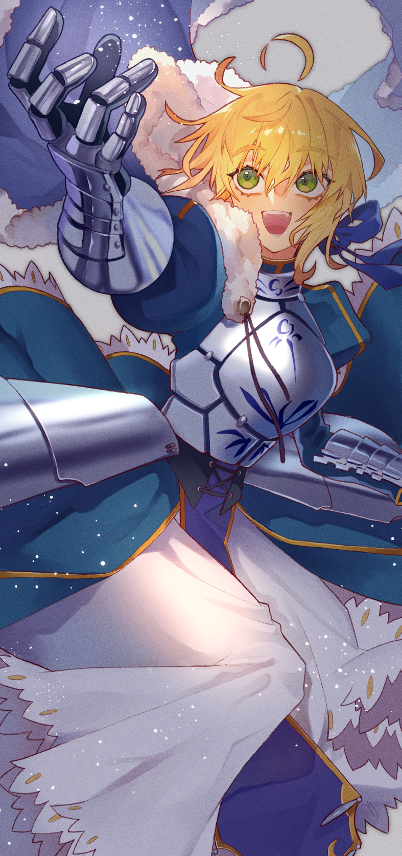 artoria pendragon and saber (fate and 2 more) drawn by kujiraoka