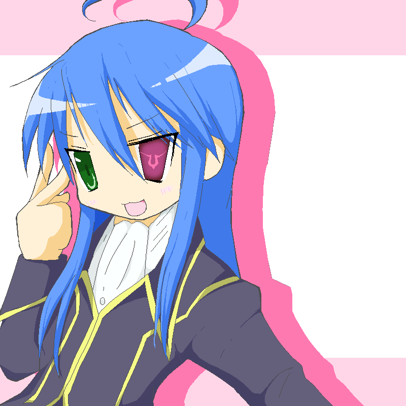 izumi konata and zero (code geass and 1 more) drawn by mkt_(50r50r)