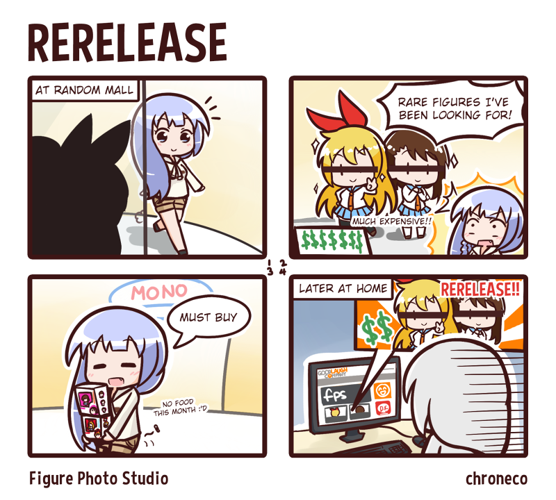 kirisaki chitoge, onodera kosaki, and nero jeevas (goodsmile company) drawn by chroneco