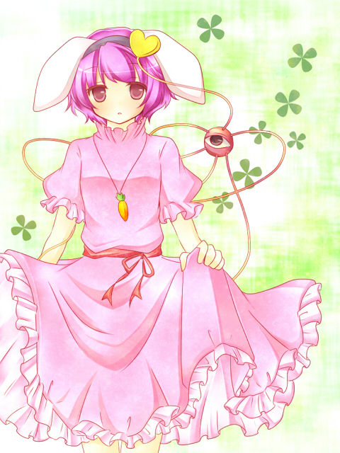 komeiji satori and inaba tewi (touhou) drawn by kureha_goya