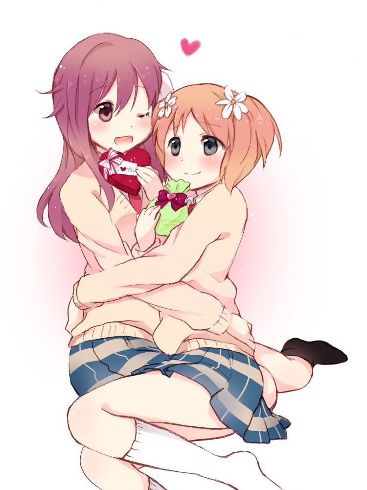 takayama haruka and sonoda yuu (sakura trick) drawn by tarabagani