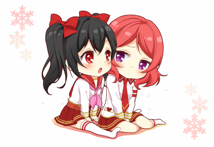 nishikino maki and yazawa nico (love live! and 1 more) drawn by hazuki_natsu