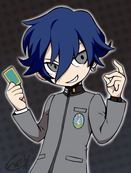 toudou naoya (persona and 2 more) drawn by extyrannomon