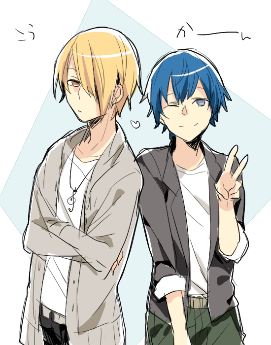 satou jun and souma hiroomi (working!!) drawn by tooru_(jux)