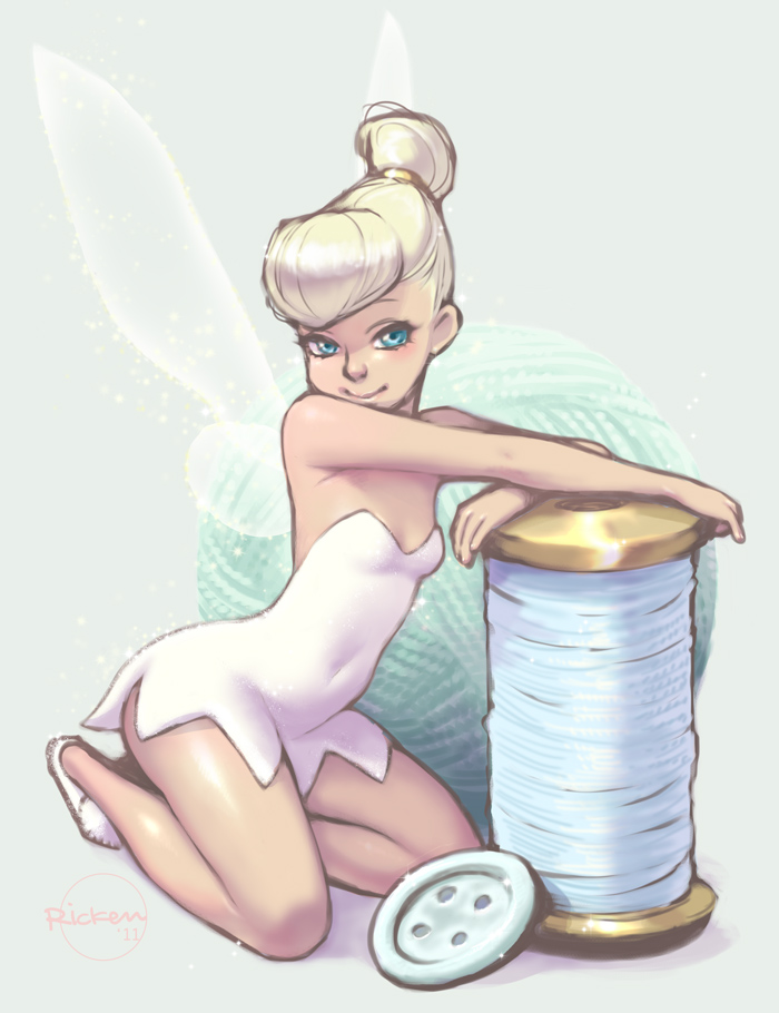tinker bell (walt disney's peter pan) drawn by ricken