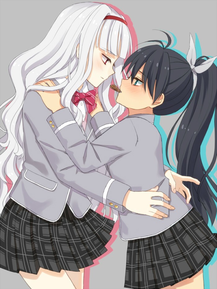 shijou takane and ganaha hibiki (idolmaster) drawn by k_(00xxk)