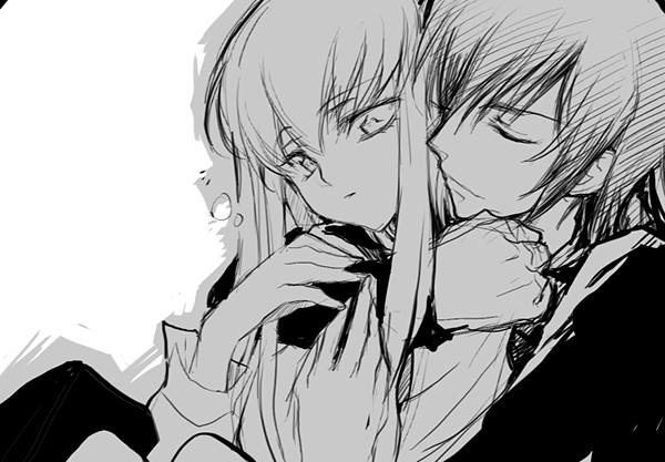 c.c. and lelouch vi britannia (code geass) drawn by creayus