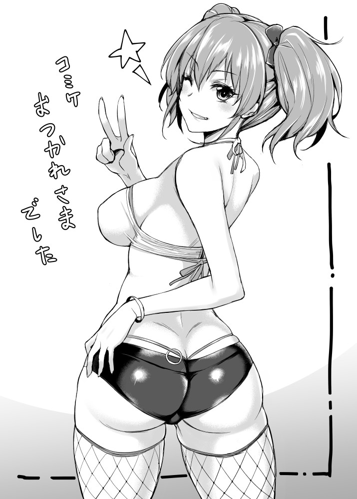 jougasaki mika (idolmaster and 1 more) drawn by mushi024