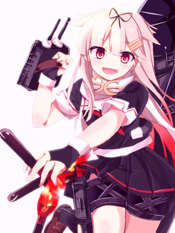 yuudachi and yuudachi kai ni (kantai collection) drawn by kayupon