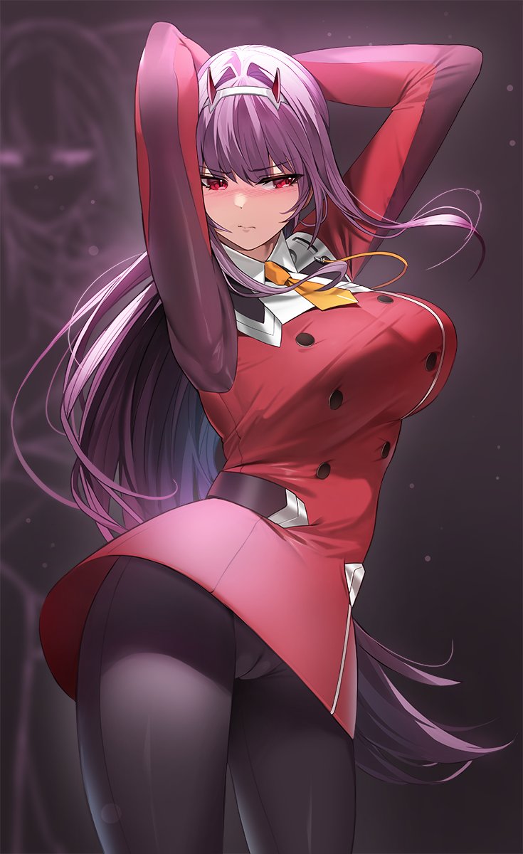 scathach and zero two (fate and 3 more) drawn by damda