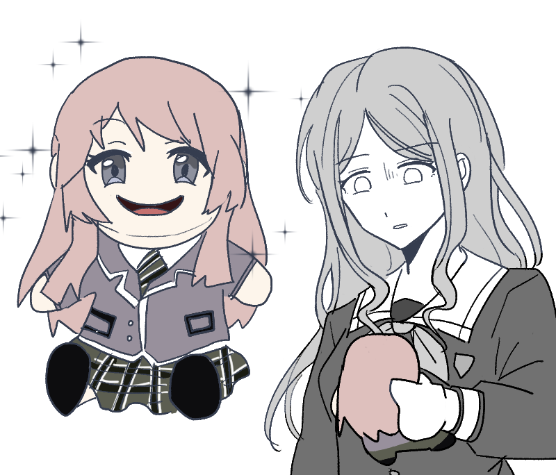 chihaya anon and nagasaki soyo (bang dream! and 1 more) drawn by eon123_jam