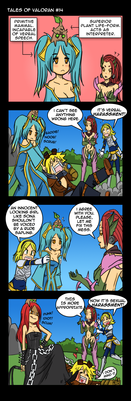 sona, lux, ezreal, and zyra (league of legends) drawn by lendo_khar