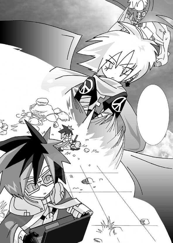 wormmon, digimon kaiser, arkadimon adult, and saiba neo (digimon and 2 more) drawn by ryuji_(drakin56)