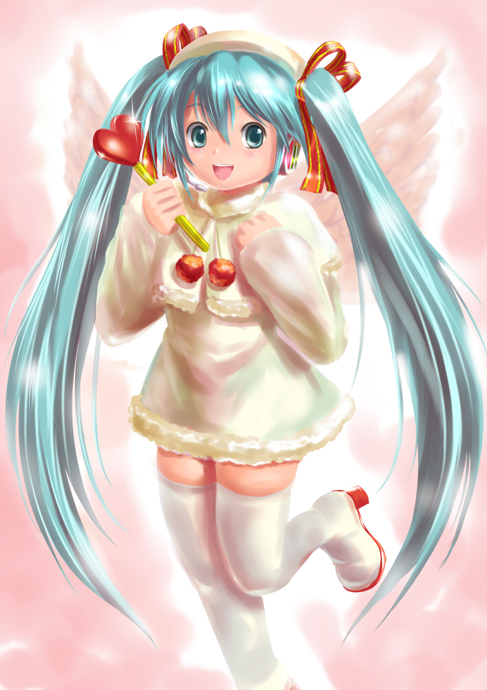 hatsune miku (vocaloid) drawn by moriichi