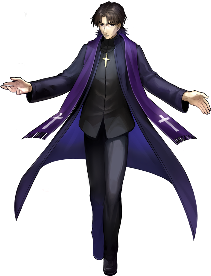 kotomine kirei (fate and 2 more) drawn by wada_arco