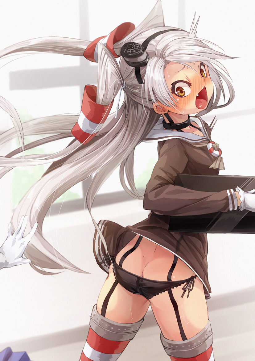 shimakaze and amatsukaze (kantai collection) drawn by fu-ta
