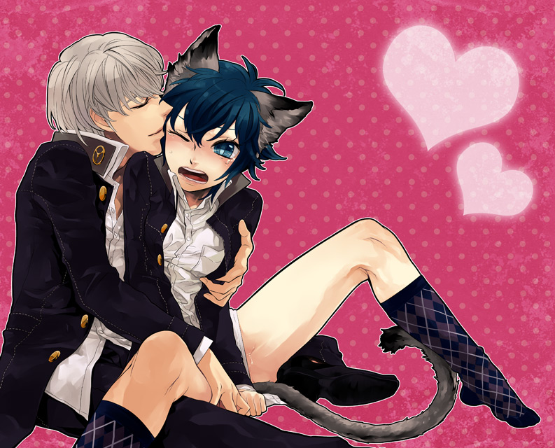 narukami yu and shirogane naoto (persona and 1 more) drawn by mihara_(081mhrs)