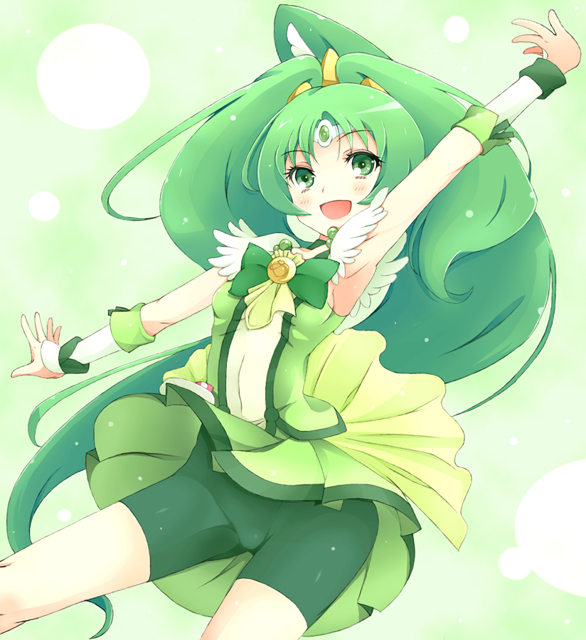 midorikawa nao and cure march (precure and 1 more) drawn by kannagi_kaname