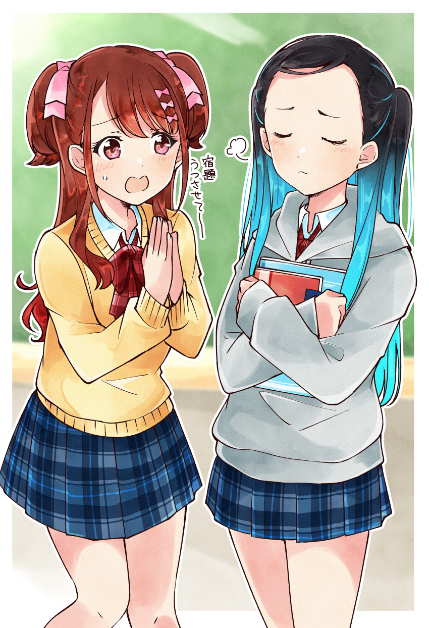 sera honoka and nishiura sora (22/7) drawn by trefle_r