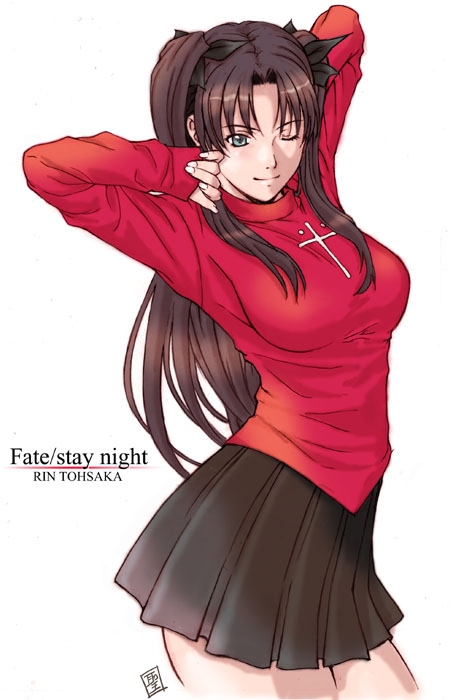 tohsaka rin (fate and 1 more) drawn by sei_shoujo