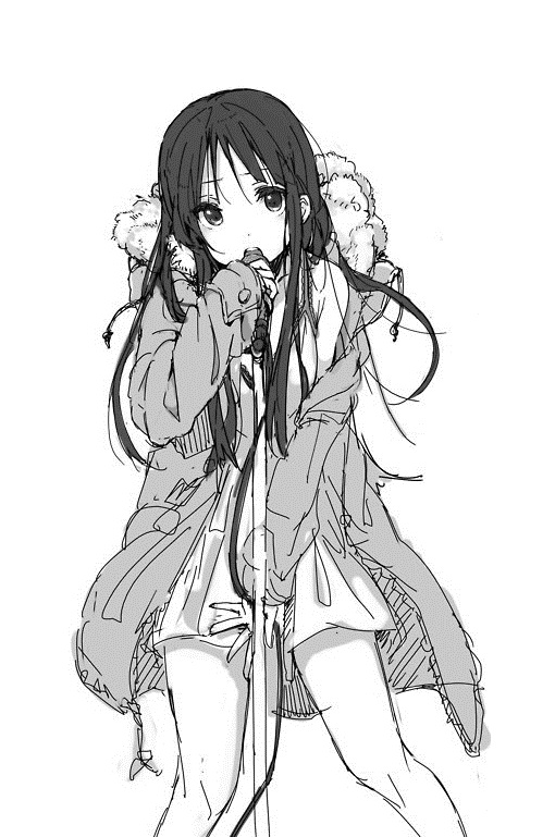 akiyama mio (k-on! and 1 more) drawn by kirisawa_saki