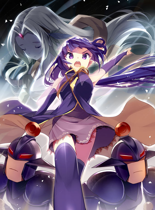 clammy zell and feel nilvalen (no game no life) drawn by bison_cangshu