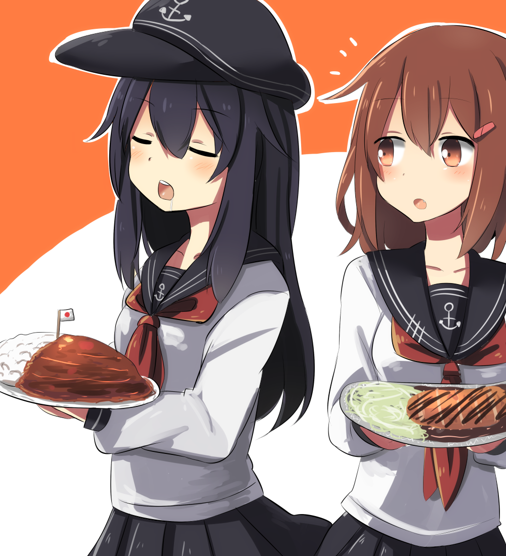 Ikazuchi And Akatsuki Kantai Collection Drawn By Tonari Ichinichime Azuma Danbooru