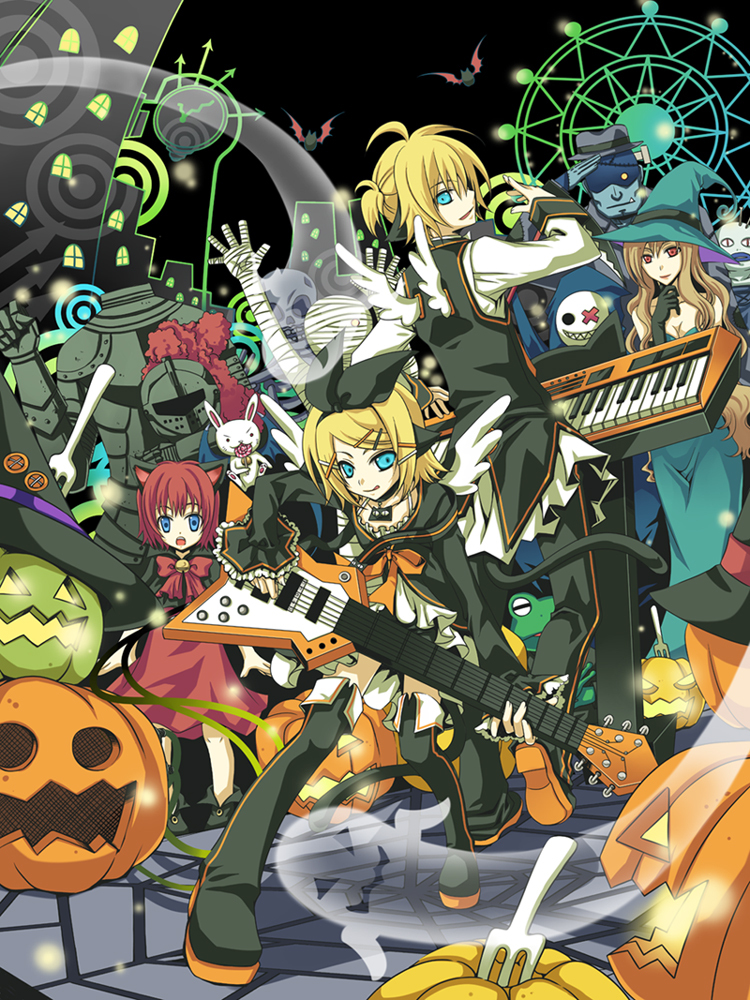 kagamine rin and kagamine len (vocaloid) drawn by kutenriri