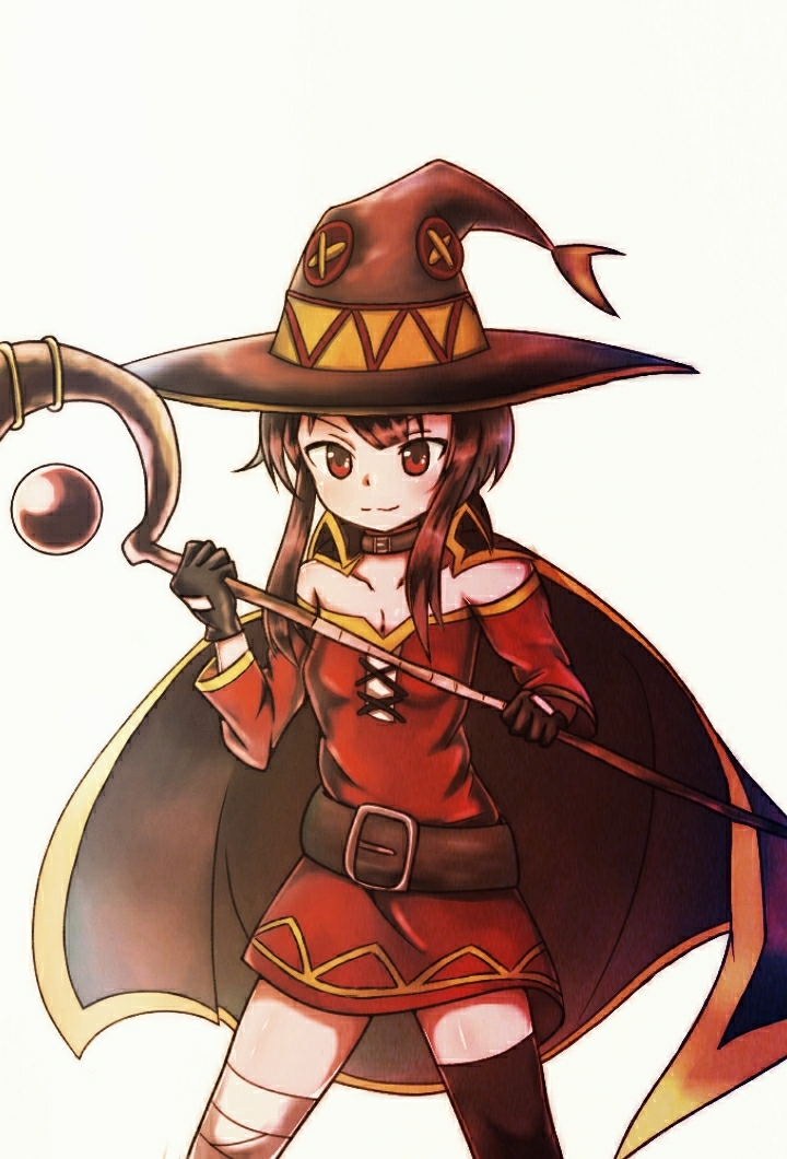 megumin (kono subarashii sekai ni shukufuku wo!) drawn by withpote