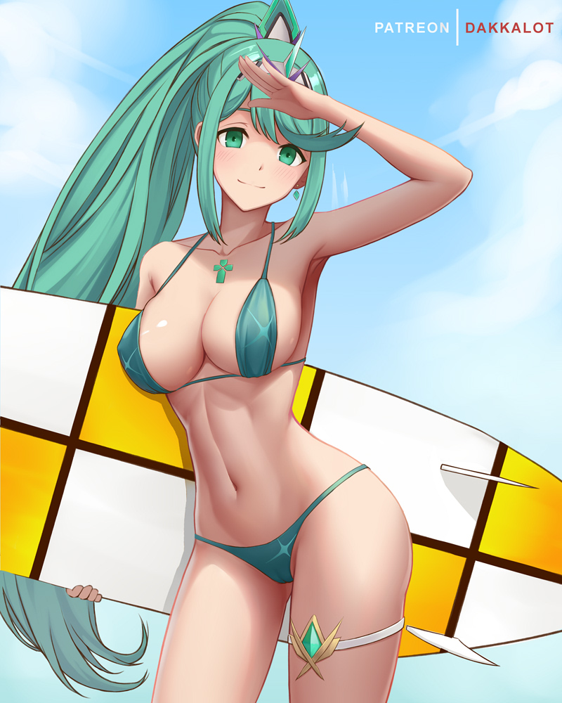 pneuma (xenoblade chronicles and 1 more) drawn by dakkalot