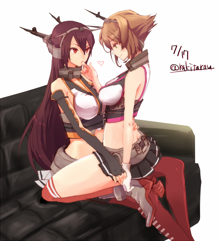 nagato and mutsu (kantai collection) drawn by yukiyanagi_raki