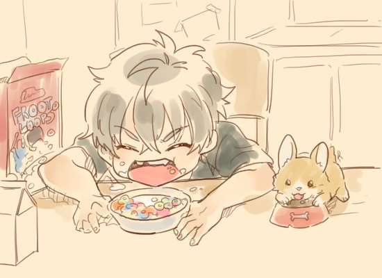ogami koga and leon (ensemble stars! and 1 more) drawn by jolaeng-i