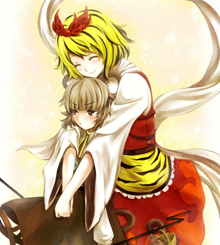 nazrin and toramaru shou (touhou) drawn by cofi_(eternal)