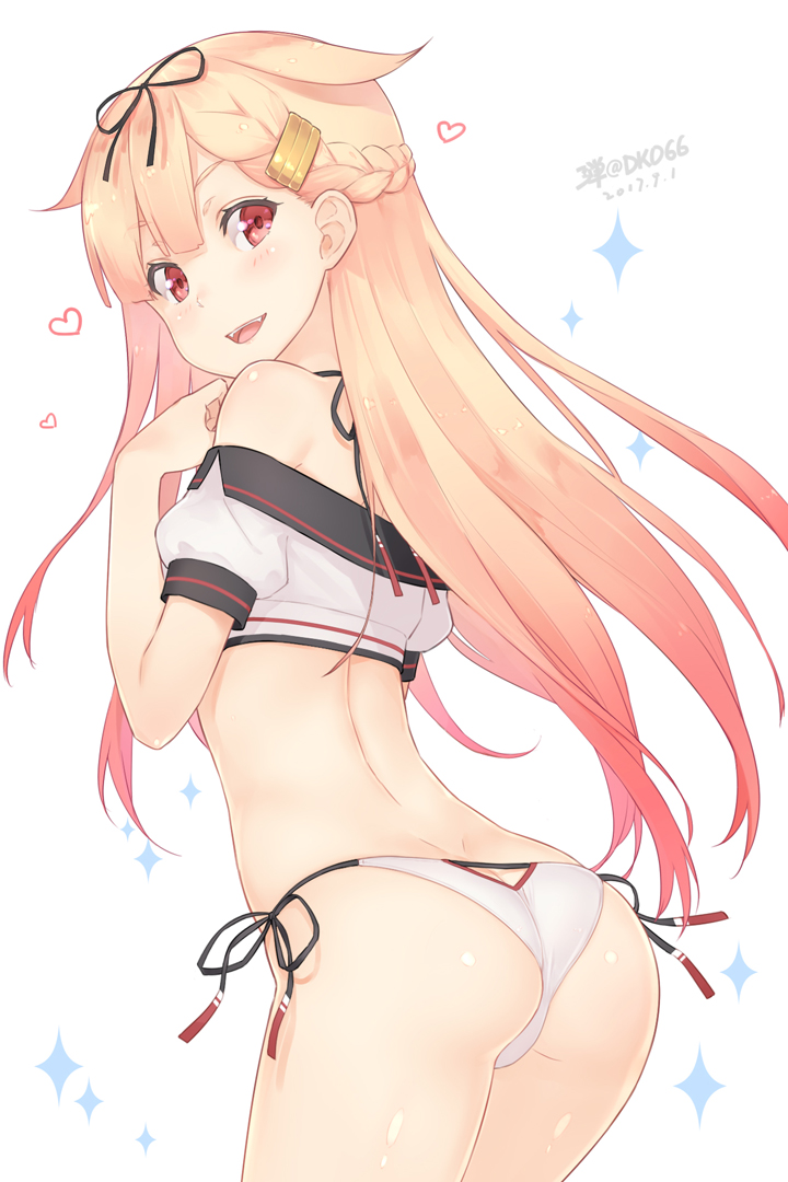 yuudachi and yuudachi kai ni (kantai collection) drawn by dan_(kumadan)