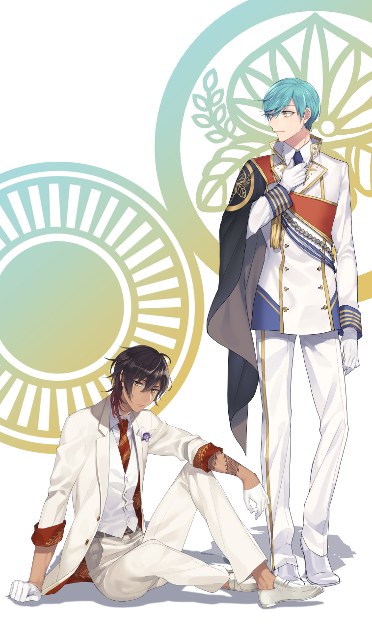 ichigo hitofuri and ookurikara (touken ranbu) drawn by ko-man