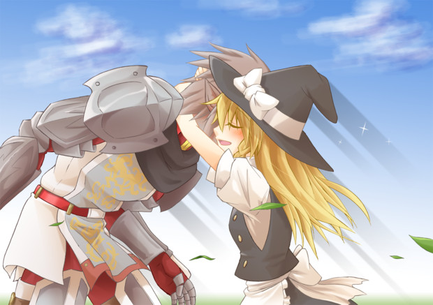kirisame marisa and buront (touhou and 3 more) drawn by ken_tatsuki