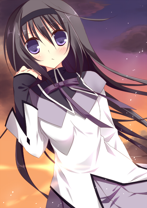 akemi homura (mahou shoujo madoka magica) drawn by sumisaki_yuzuna