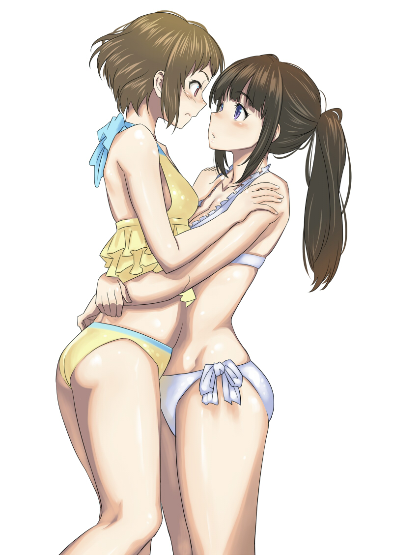 chitanda eru and ibara mayaka (hyouka) drawn by inu_(aerodog)