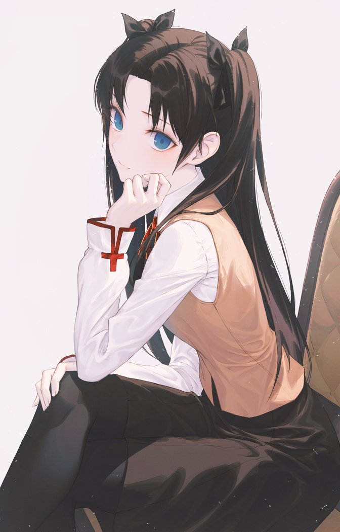 tohsaka rin (fate and 1 more) drawn by hiera12