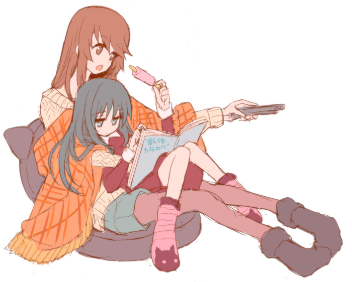 tatekami seri and minashiro orihime (soukyuu no fafner) drawn by sakaki_tsui