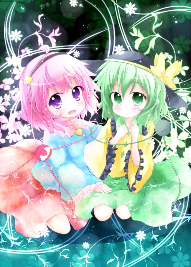 komeiji koishi and komeiji satori (touhou) drawn by yuya_(minus-k)